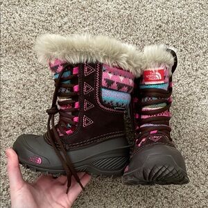 The North Face Kids' Winter Boots - Brown and Pink